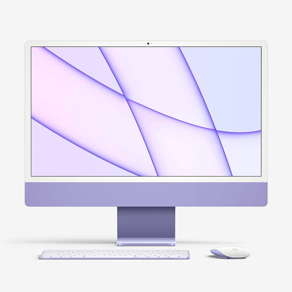 Free iMac 24-inch (2021) Mockup