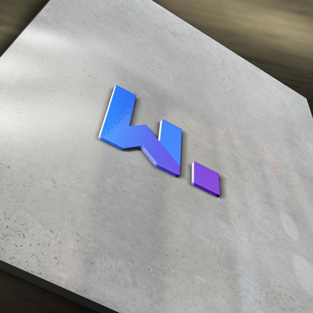 Freebies 3D Plain Logo Mockup