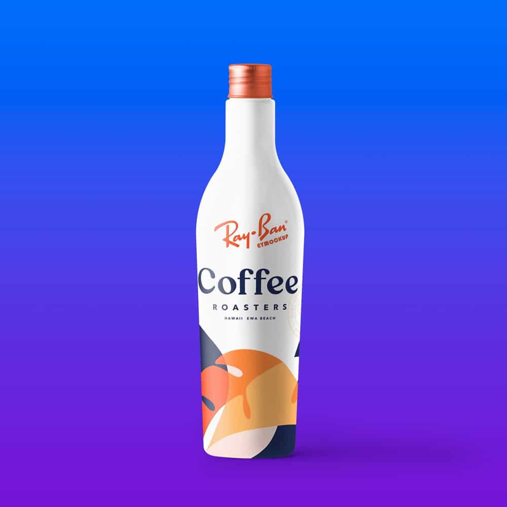 Freebies Creative Bottle Mockup