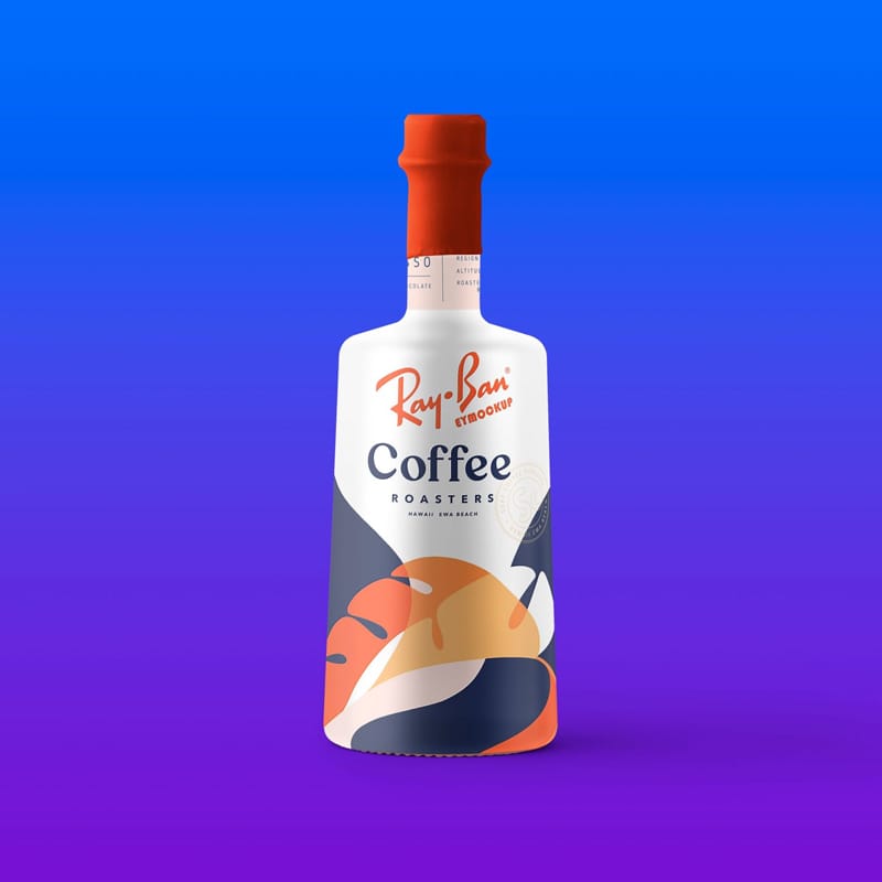 Freebies Modern Bottle Mockup