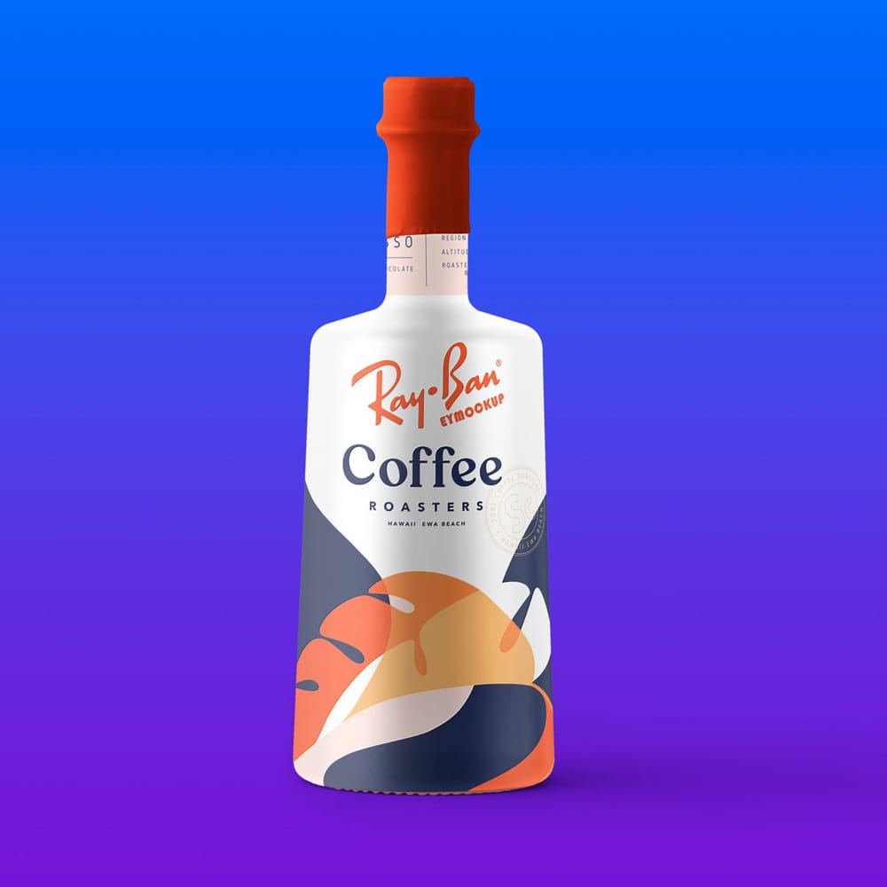 Freebies Modern Bottle Mockup