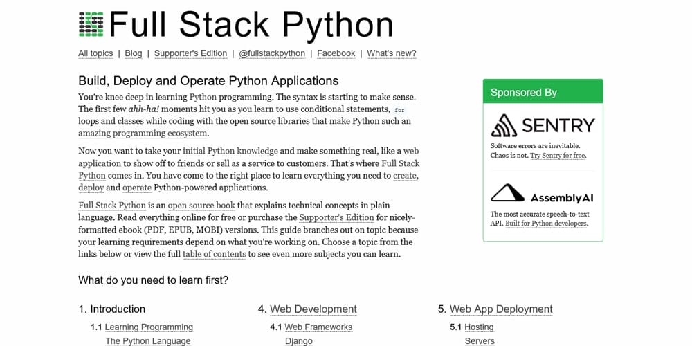 Full Stack Python