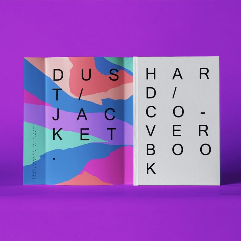 Hardcover PSD Book Cover Mockup Scene