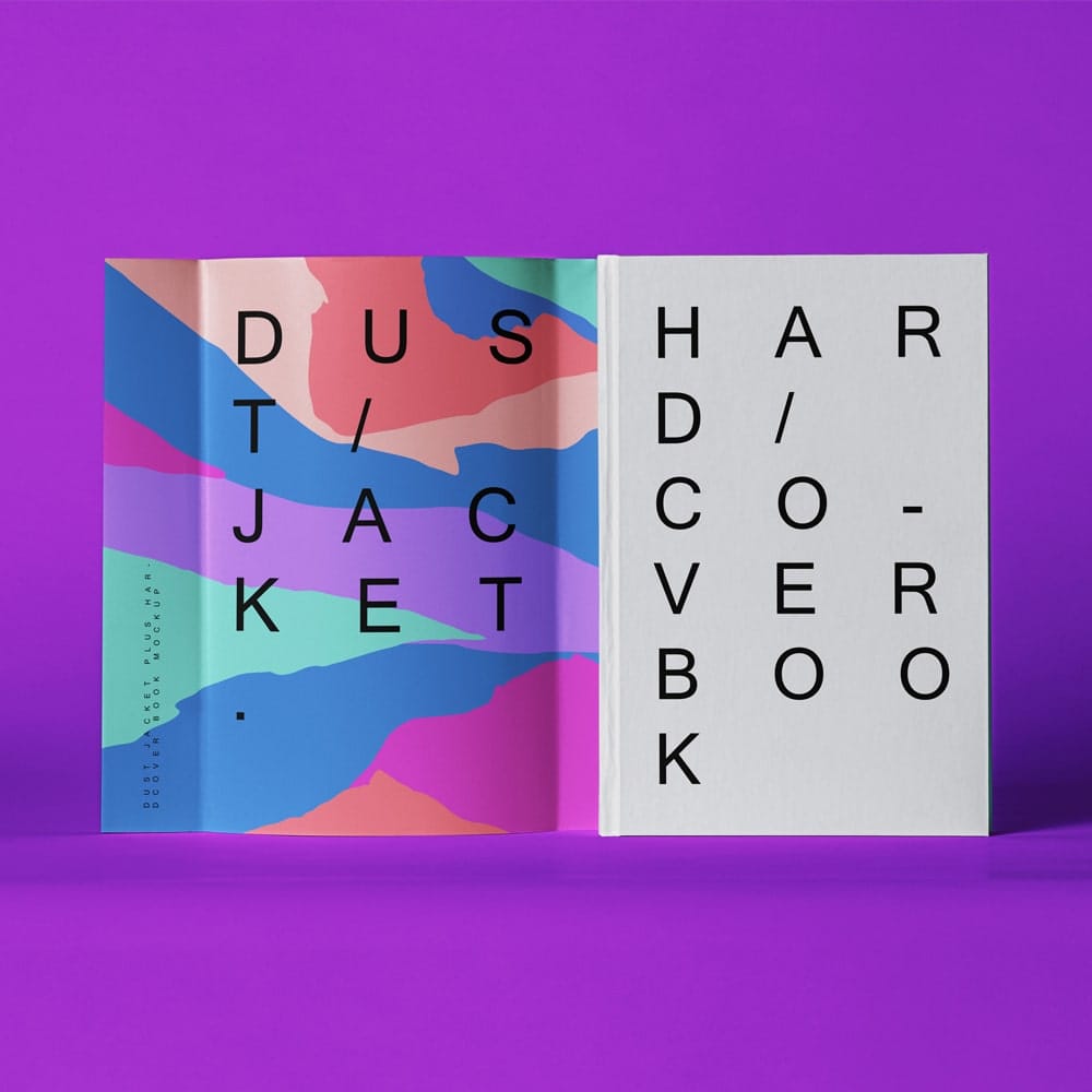 Hardcover PSD Book Cover Mockup Scene