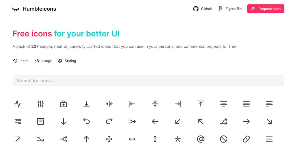 Free Open Source Icons for Designers and Developers 2023 51 Humbleicons
