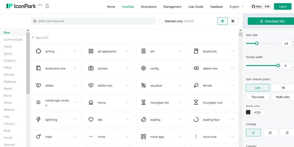 Free Open Source Icons for Designers and Developers 2023 27 IconPark