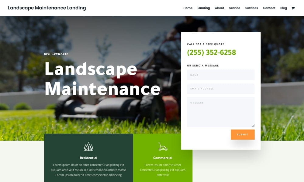 Landscape Maintenance Layout Pack