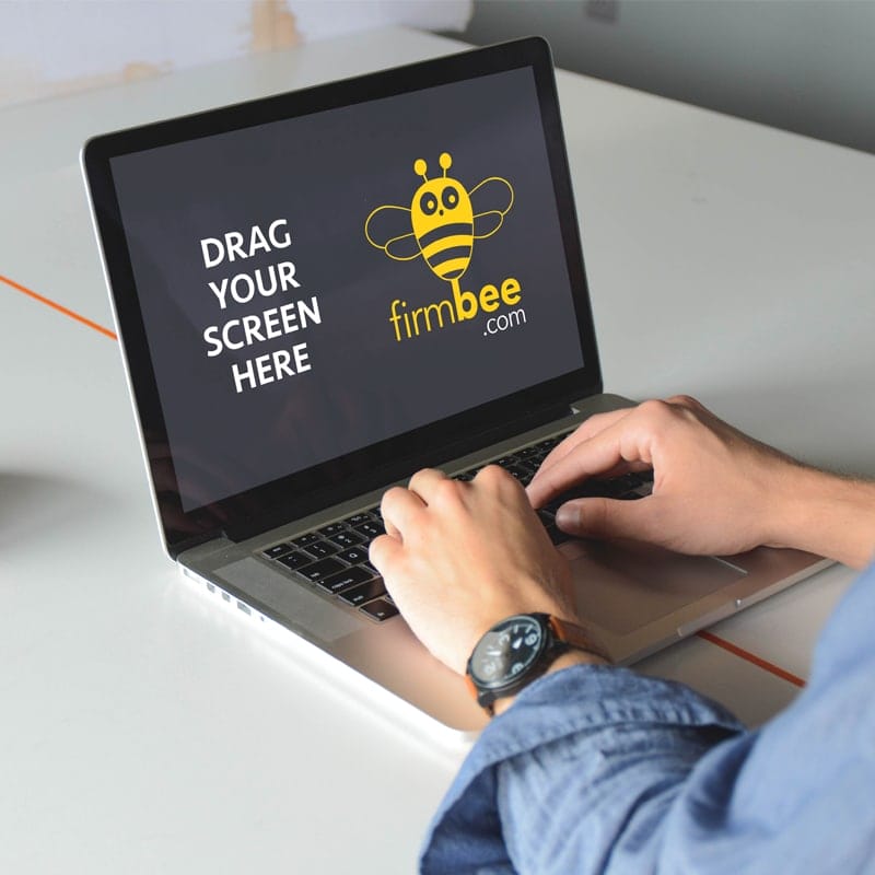 Laptop And Paddle Free Mockup PSD