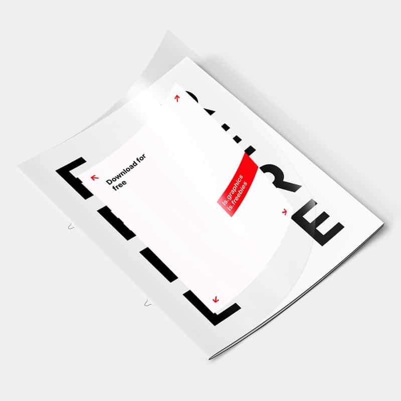 Letter Transparent Cover Brochure