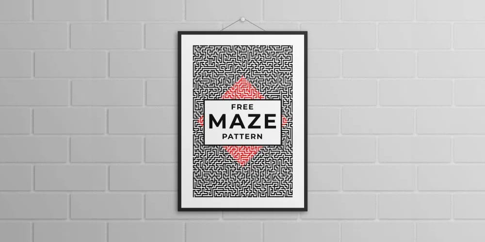 Maze Pattern Background