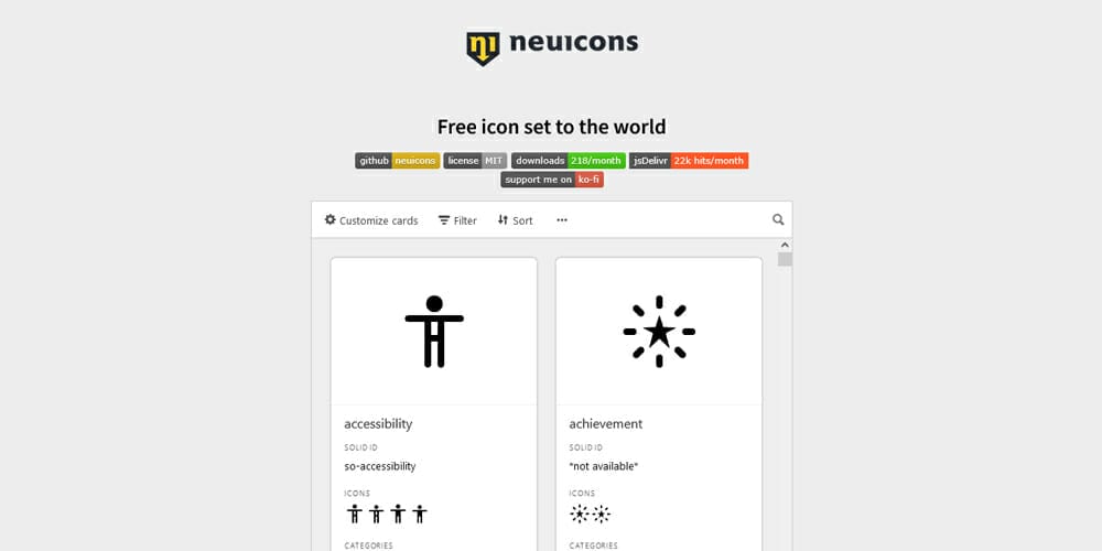 Free Open Source Icons for Designers and Developers 2023 48 Neuicons