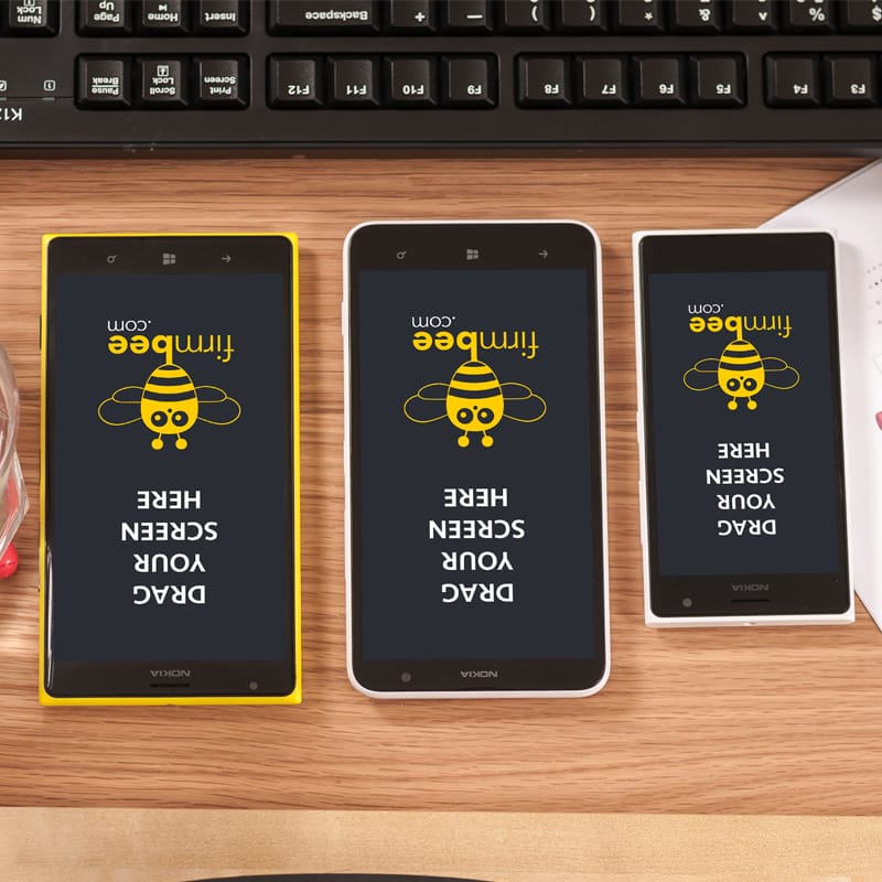 Nokia Lumia Free Mockup PSD