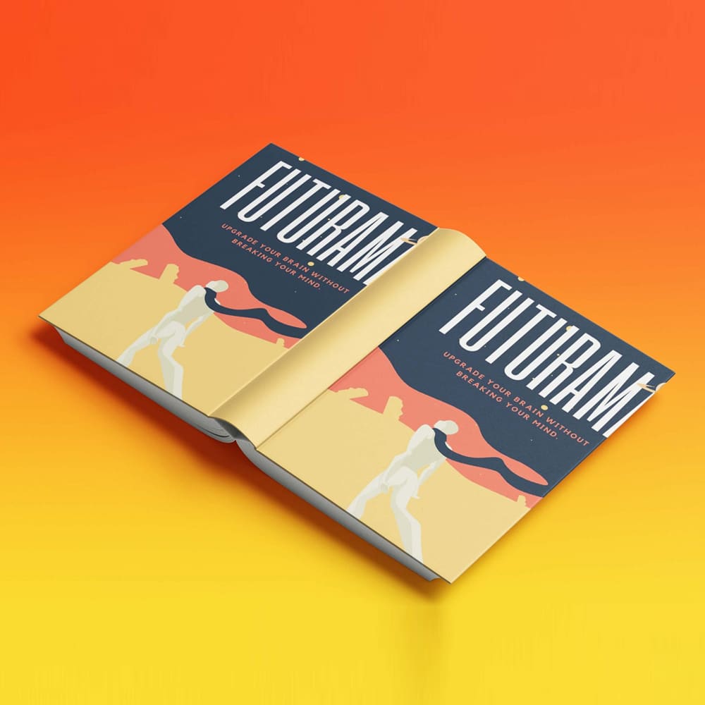 Open Book Cover Mockup