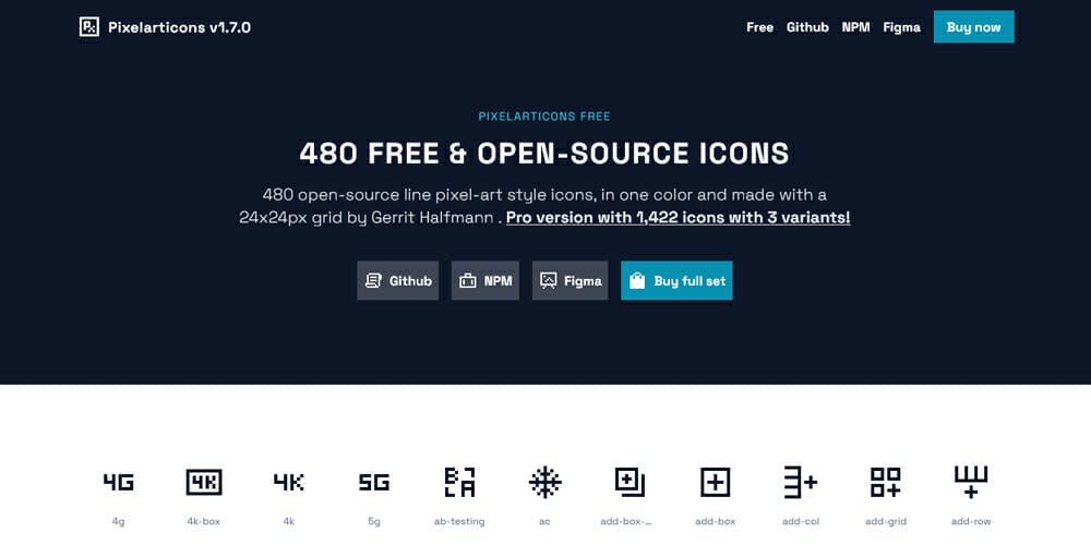 Free Open Source Icons for Designers and Developers 2023 54 Pixelarticons