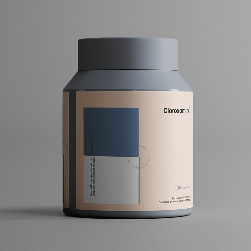 Plastic Jar Mockup