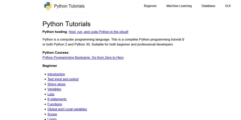 Python Tutorials