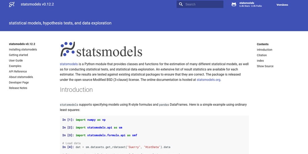 Python Libraries for Machine Learning 12 Statsmodels