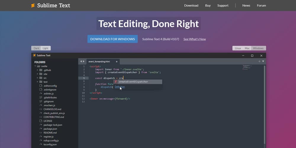A Beginner's List of Essential Tools for Front End Developers 2 Sublime Text