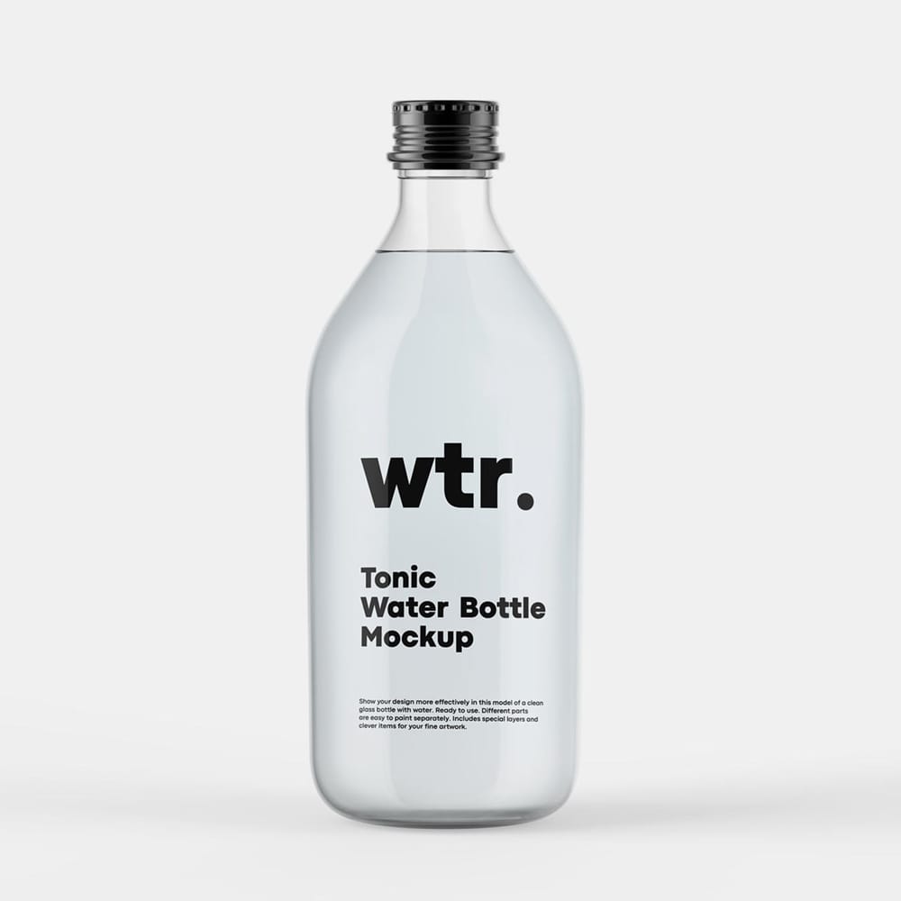 Tonic Bottle Mockup