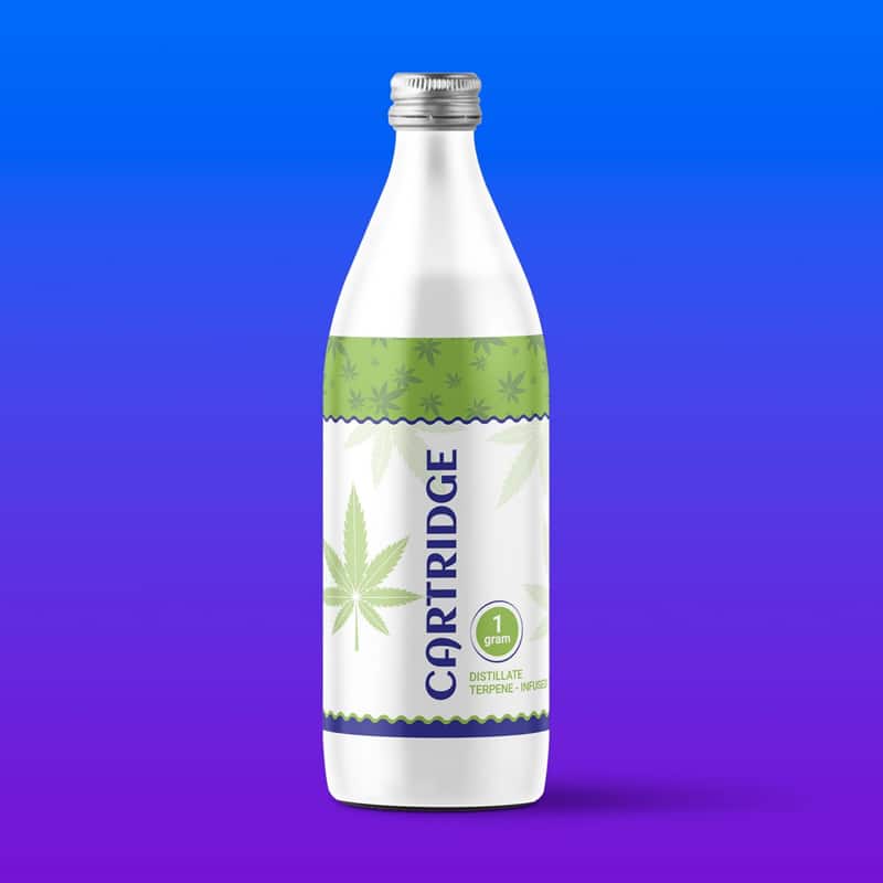 White Milk Bottle Mockup PSD