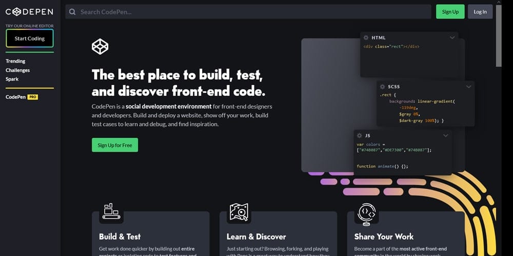 A Beginner's List of Essential Tools for Front End Developers 9 codepen