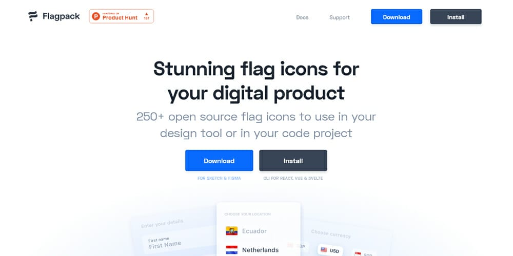 Free Open Source Icons for Designers and Developers 2023 16 flagpack