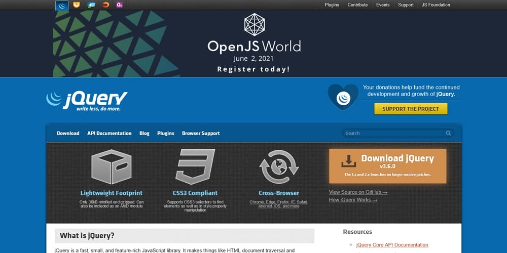 A Beginner's List of Essential Tools for Front End Developers 6 jquery