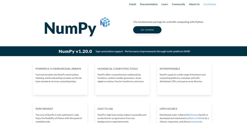 Python Libraries for Machine Learning 14 numpy