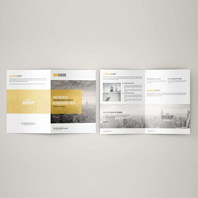 A5 Bi-Fold Brochure Mock-Up