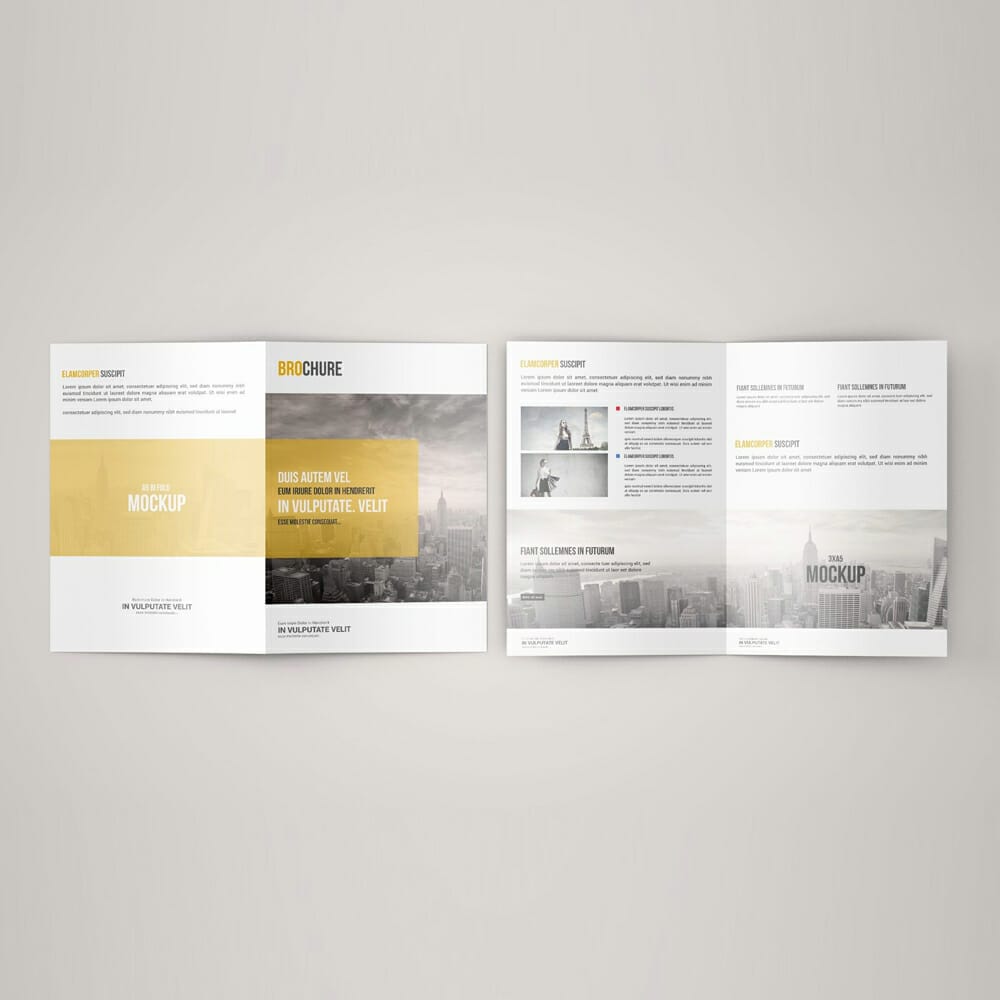 A5 Bi-Fold Brochure Mock-Up