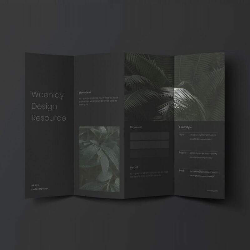 Basic Leaflet Mockup PSD Template » CSS Author
