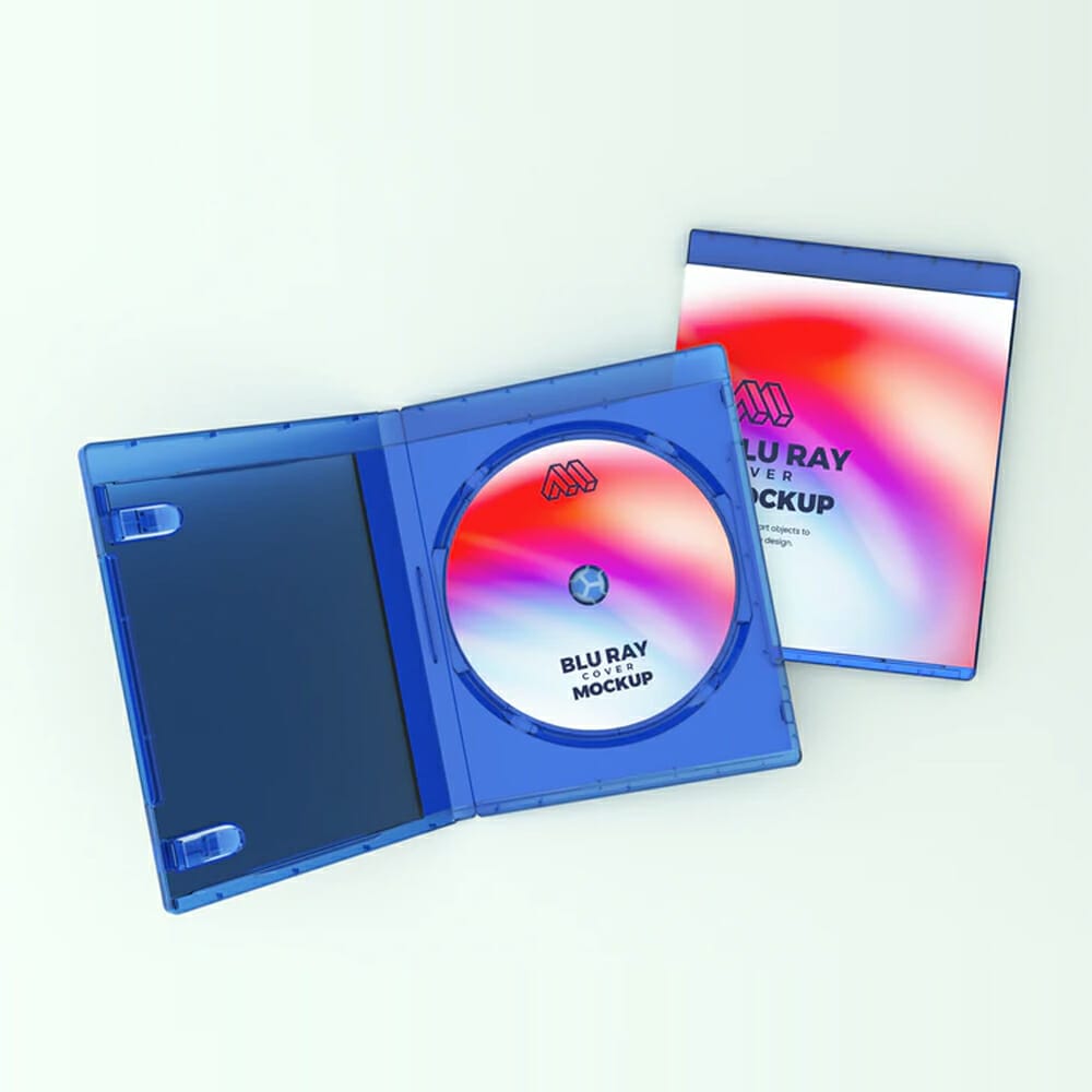 Blu Ray Cover PSD Mockup