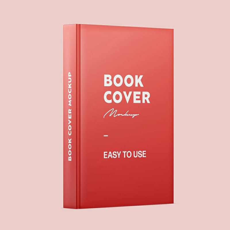 Book Spine and Cover Mockup