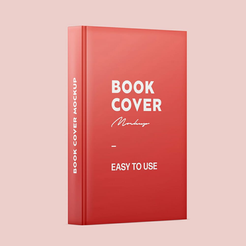 Book Spine and Cover Mockup