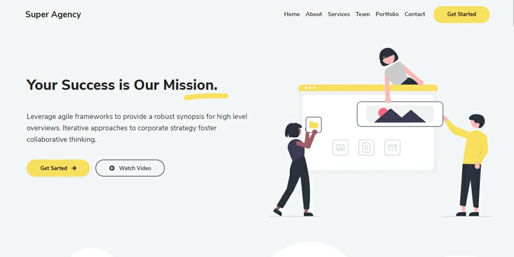 Bootstrap 5 Agency Website Template