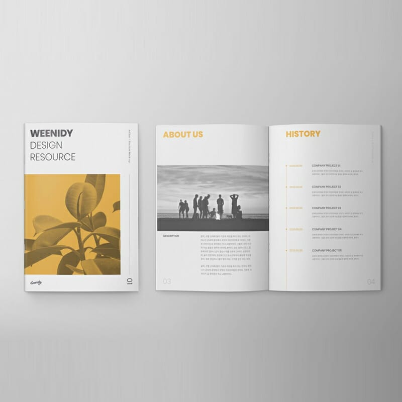 Brand Brochure Mockup PSD
