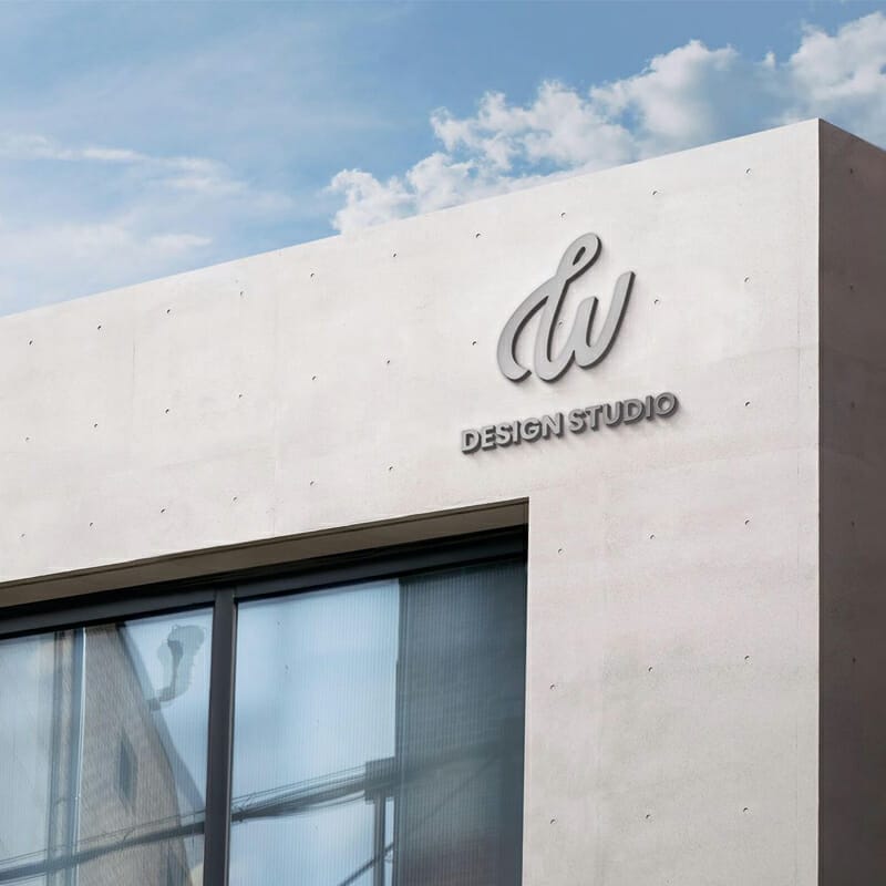 Building Stereoscopic Logo Mockup