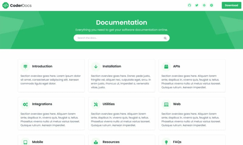 50+ Free Bootstrap 5 Templates » CSS Author