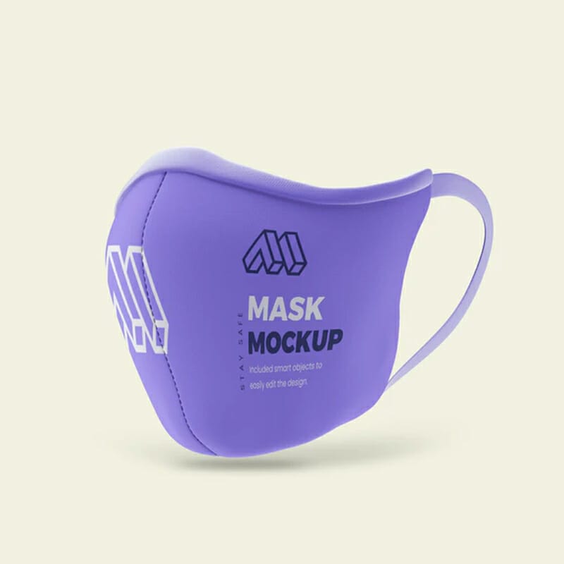 Covid 19 Mask PSD Mockup
