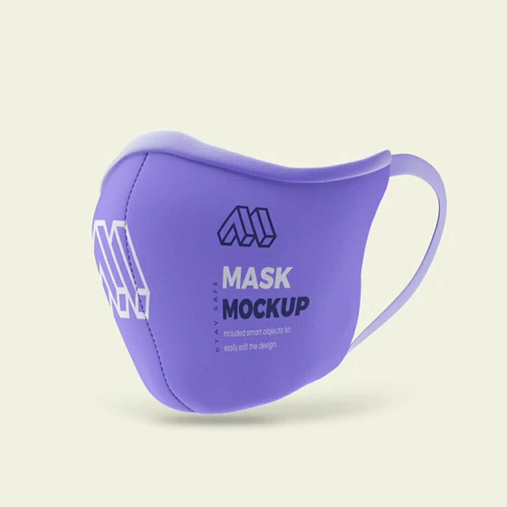 Covid 19 Mask PSD Mockup