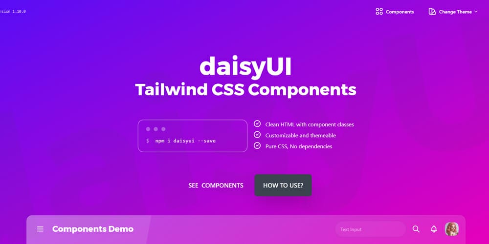 Free Tailwind CSS UI Components and Resources 11 DaisyUI