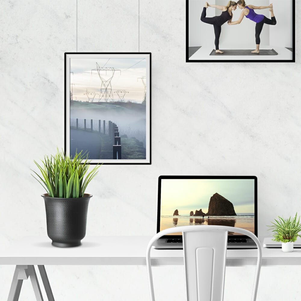 Desk Scene Creator Free Mockup