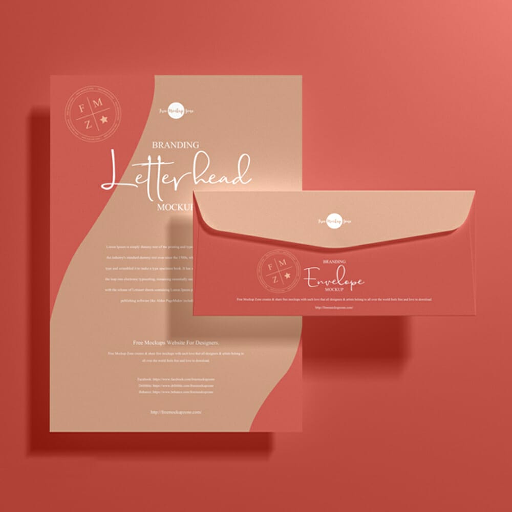 Free Branding Letterhead Mockup