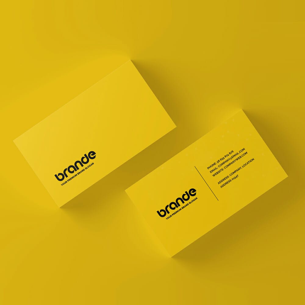 Free Business Card Mockup