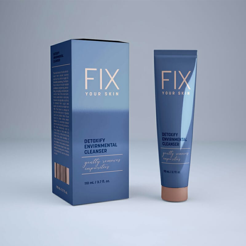 Free Cosmetic Tube & Packaging Box Mockup PSD