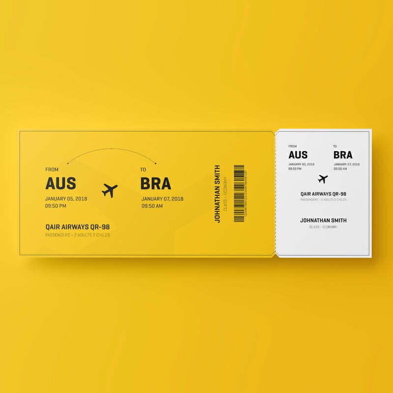 Free Event Ticket Mockup