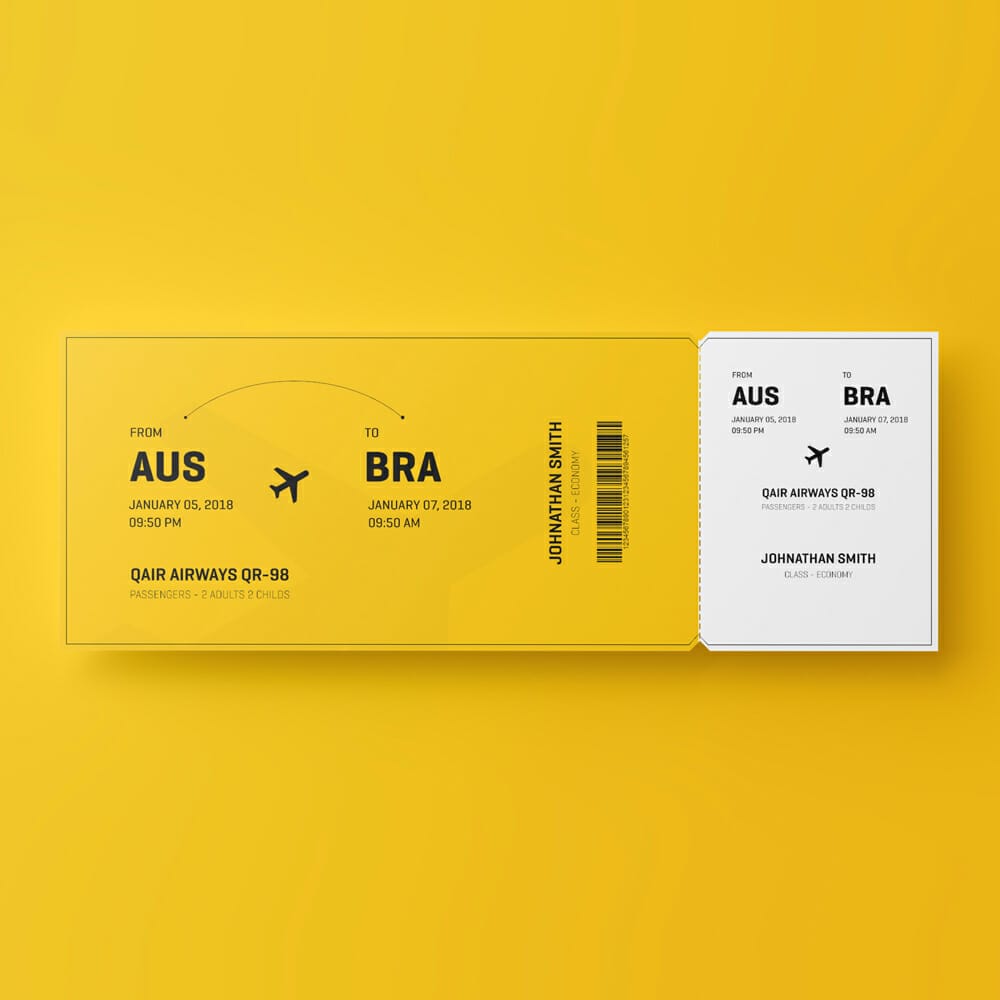 Free Event Ticket Mockup