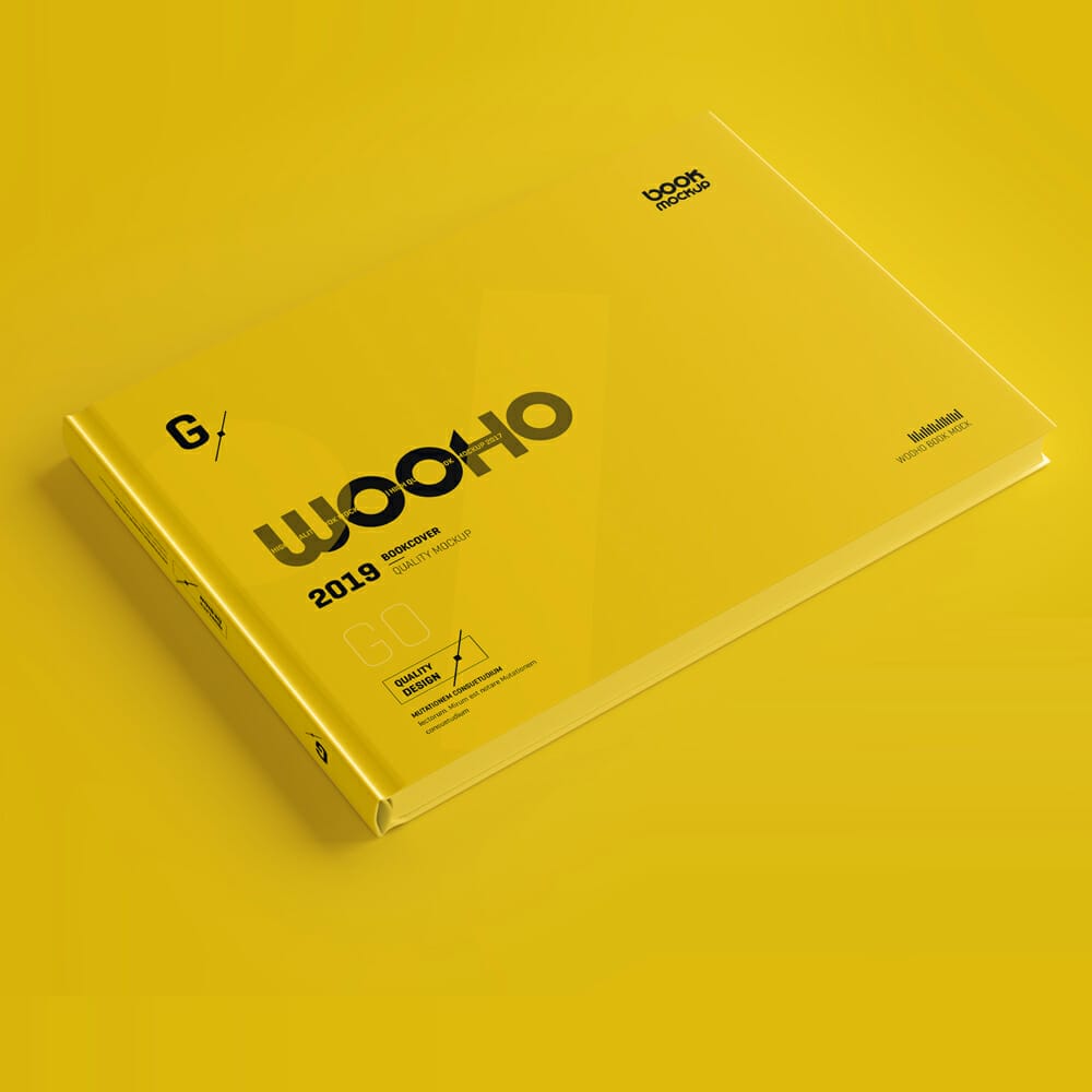 Free Landscape Hardcover Book Mockup