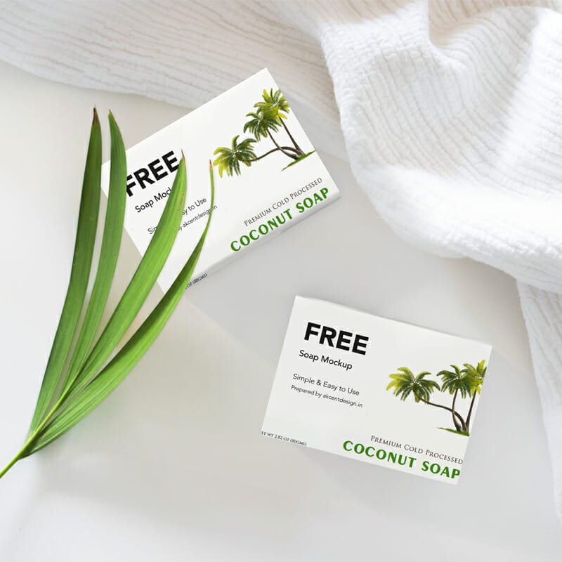 Free Organic Soap Mockup