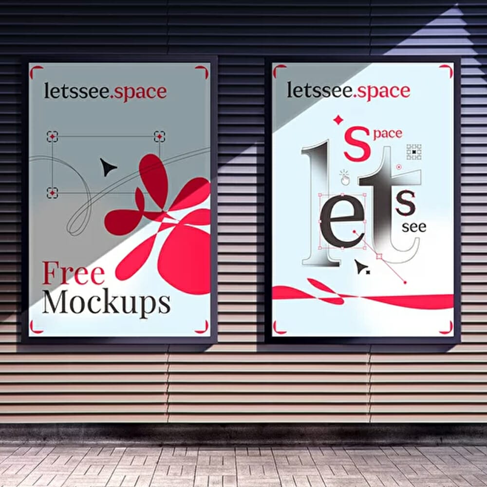  Free Street Posters Mockup